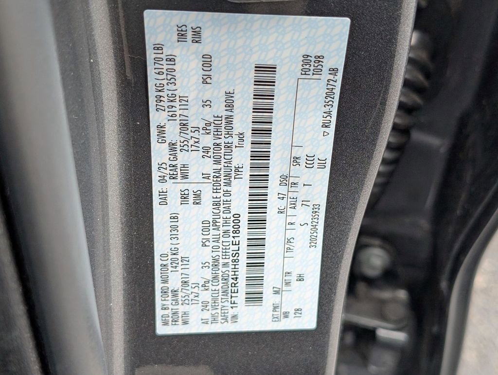 New 2025 Ford Ranger XLT w/ Equipment Group 301A High image 50