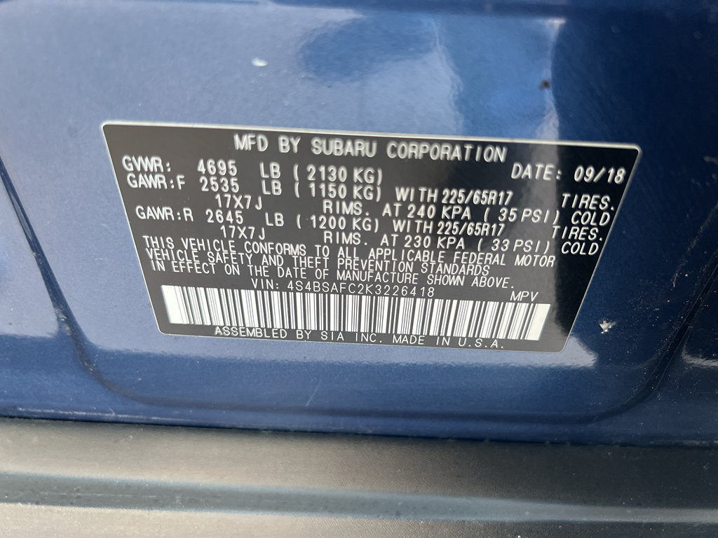 Used 2019 Subaru Outback 2.5i Premium AWD/4WD image 39