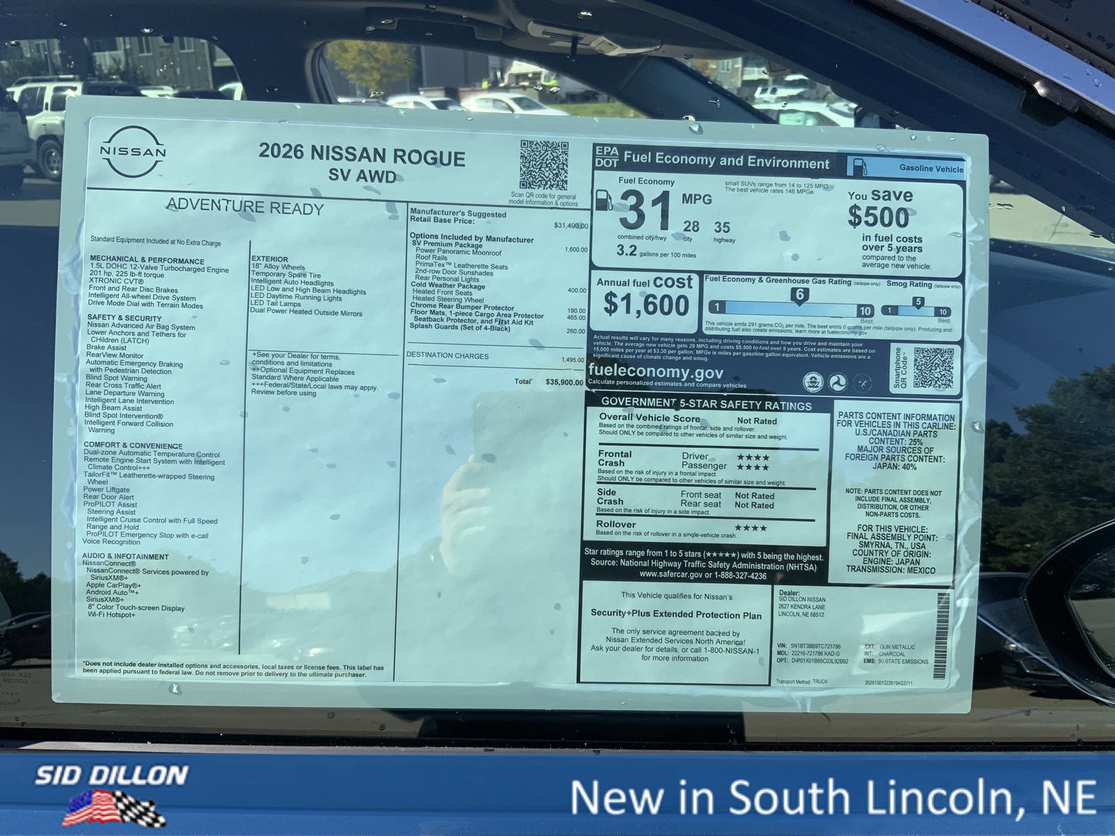 New 2026 Nissan Rogue SV w/ SV Premium Package image 13