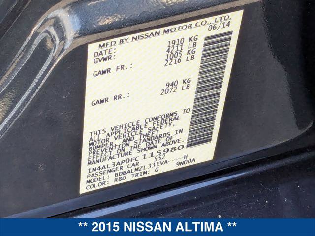 Used 2015 Nissan Altima 2.5 SV w/ Convenience Package image 24