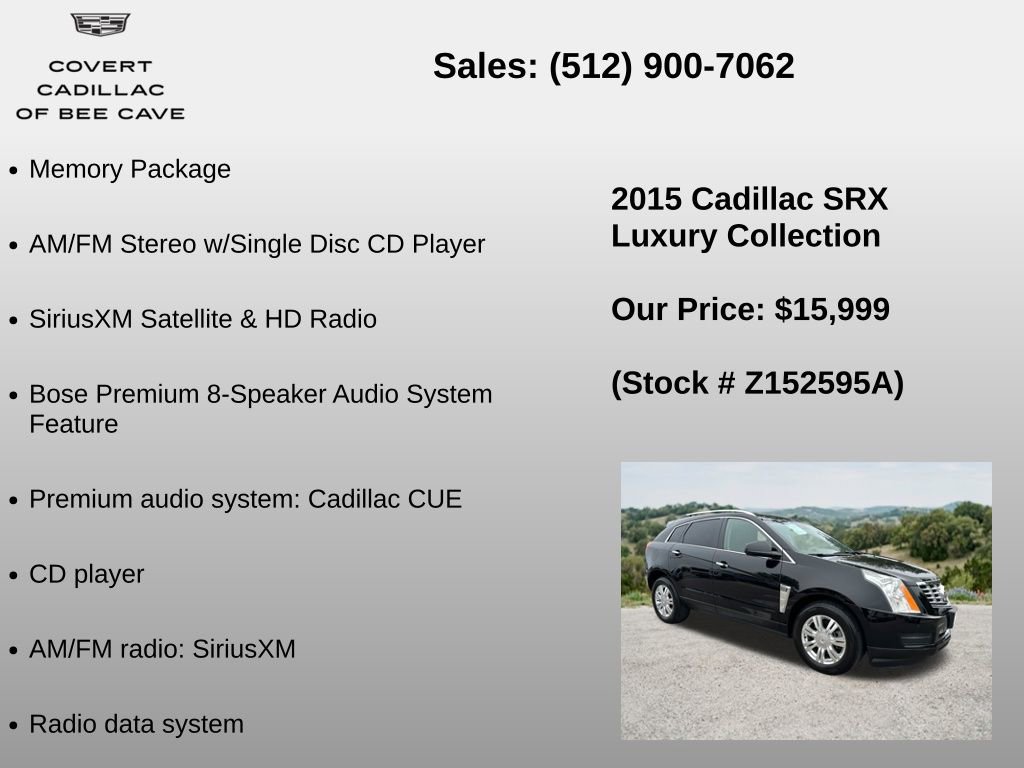 Used 2015 Cadillac SRX Luxury w/ Driver Awareness Package AWD/4WD image 6