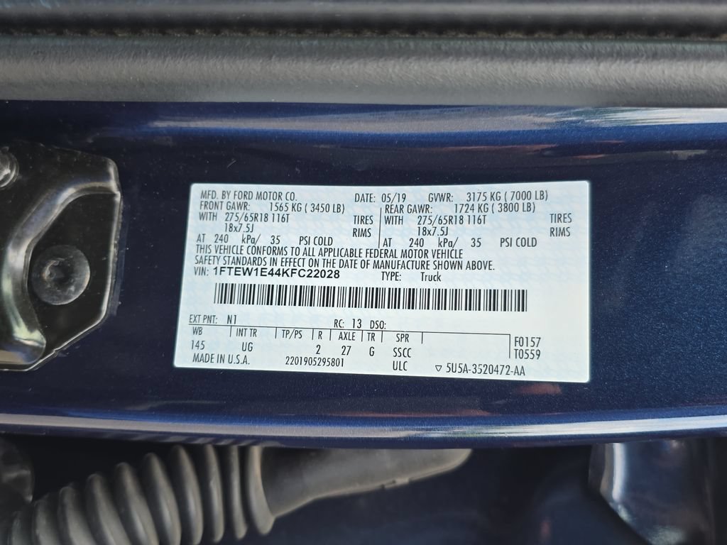 Used 2019 Ford F150 XLT w/ Equipment Group 302A Luxury AWD/4WD image 38