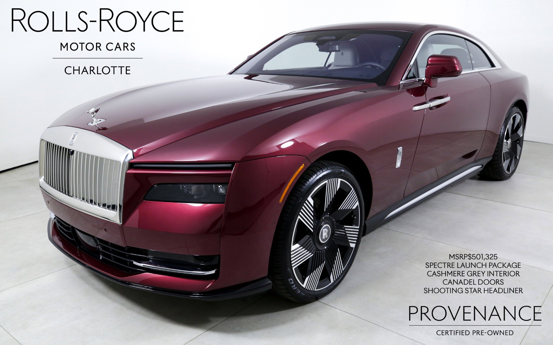 Certified 2024 Rolls-Royce Spectre w/ Spectre Launch Package