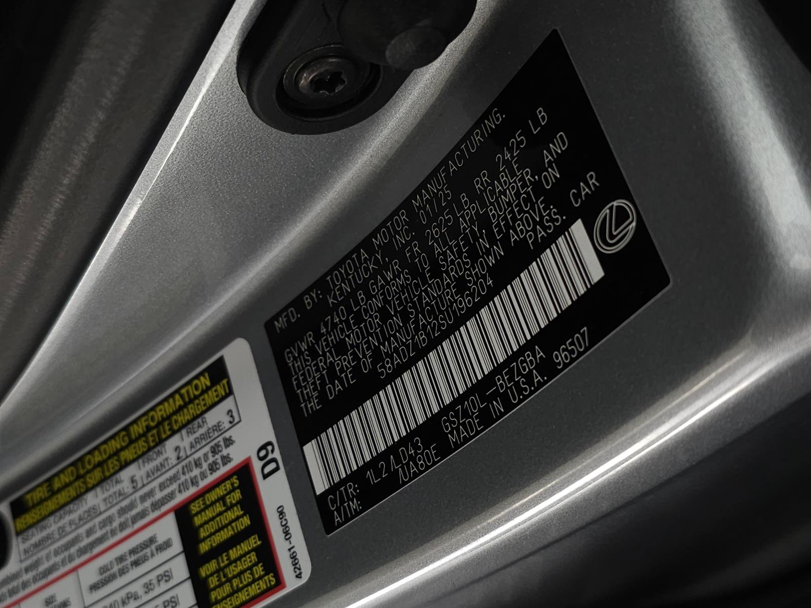 Certified 2025 Lexus ES 350 w/ Accessory Package (Z2) FWD image 34