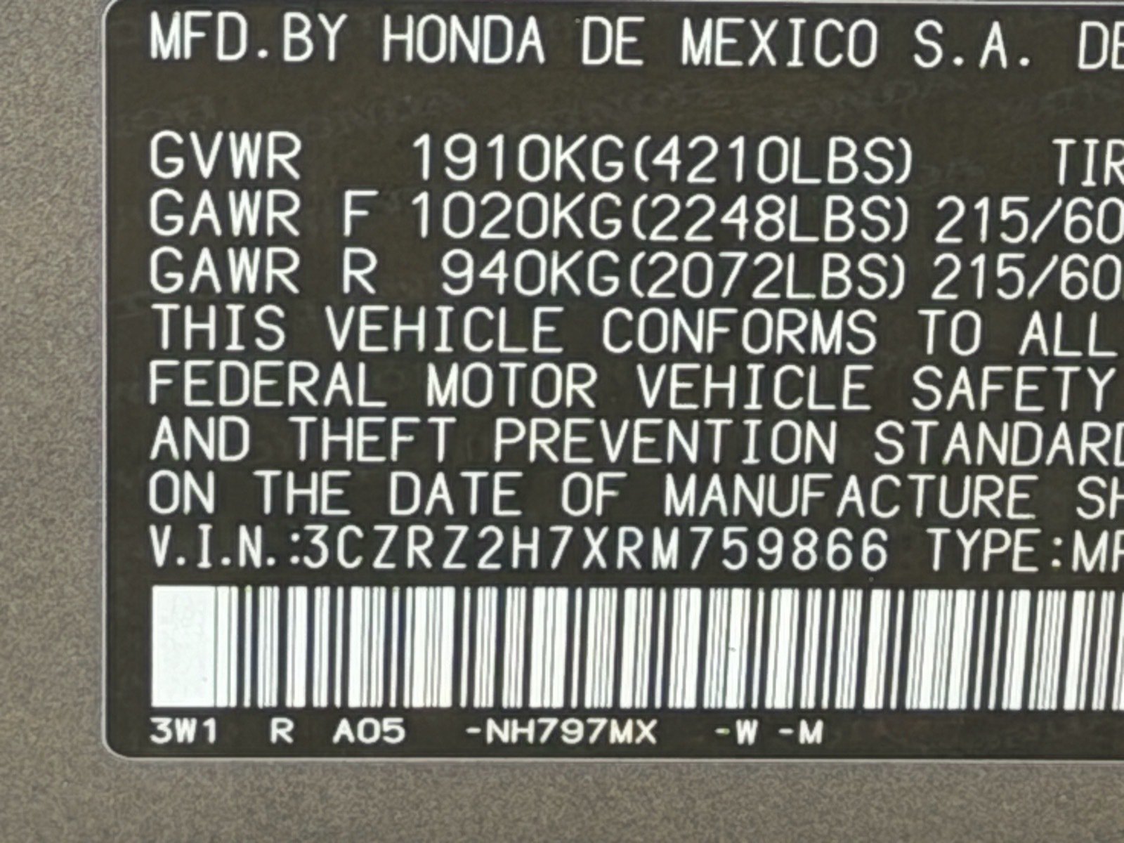 Certified 2024 Honda HR-V EX-L image 41