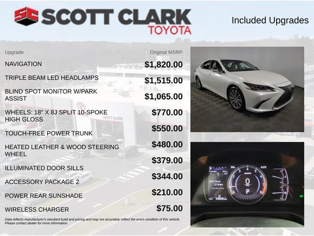 Used 2019 Lexus ES 350 w/ Accessory Package 2 FWD image 8