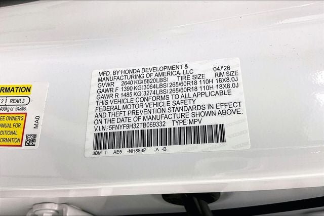 Certified 2026 Honda Passport RTL image 32
