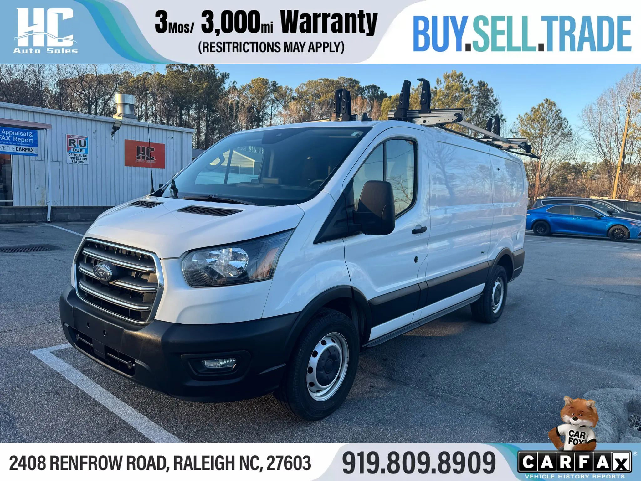 Used 2020 Ford Transit 250 Low Roof w/ Upfitter Package image 1