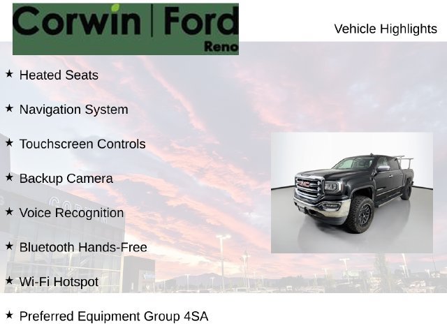 Used 2017 GMC Sierra 1500 SLT w/ SLT Premium Package RWD image 8