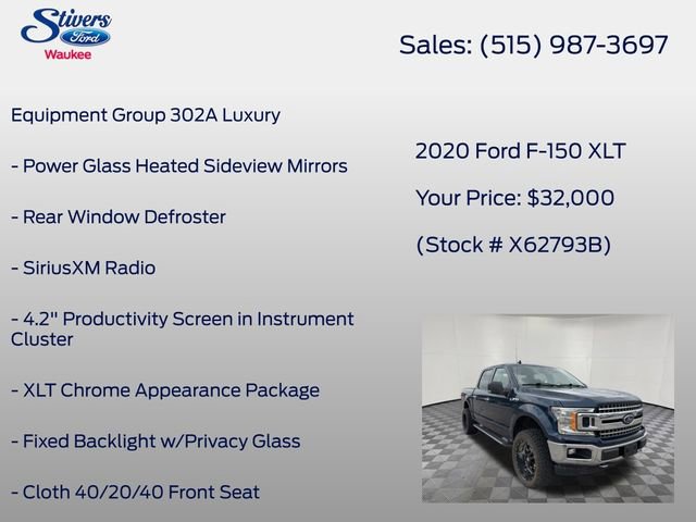 Used 2020 Ford F150 XLT w/ Equipment Group 302A Luxury AWD/4WD image 8