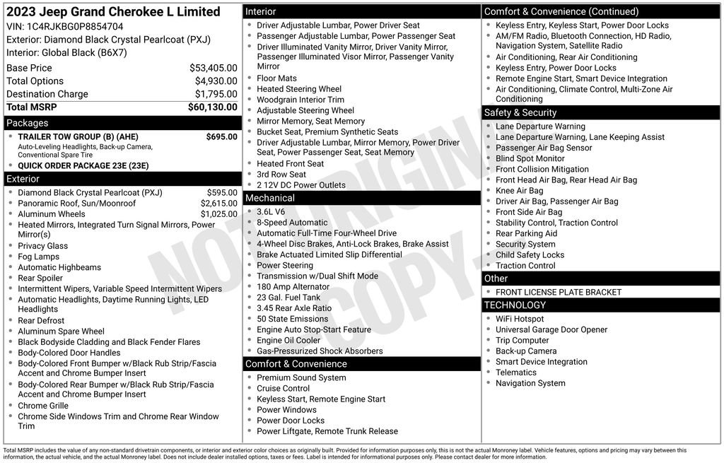 Used 2023 Jeep Grand Cherokee L Limited w/ Trailer Tow Group (B) image 47