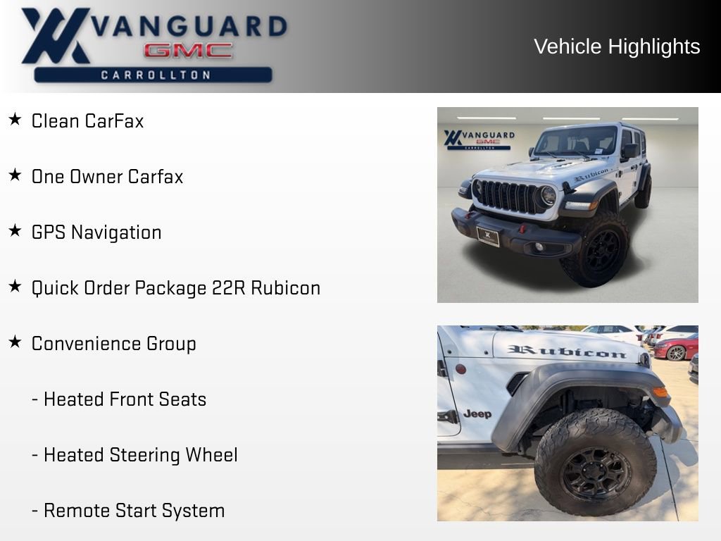 Used 2024 Jeep Wrangler Unlimited Rubicon w/ Technology Group image 5