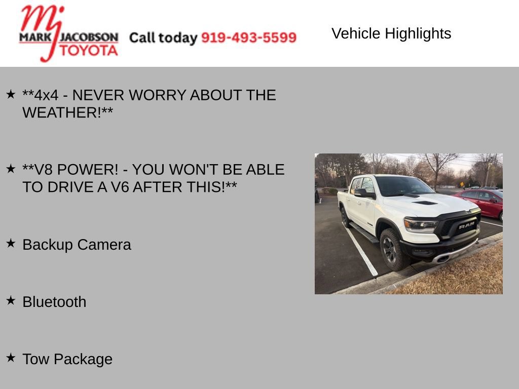 Used 2019 RAM 1500 Rebel w/ Rebel Level 2 Equipment Group image 5