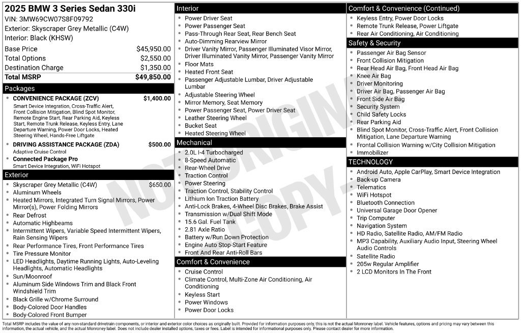 Used 2025 BMW 330i Sedan RWD image 29