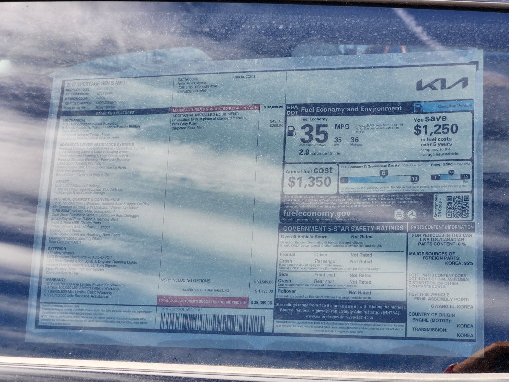 New 2027 Kia Sportage S AWD/4WD image 22