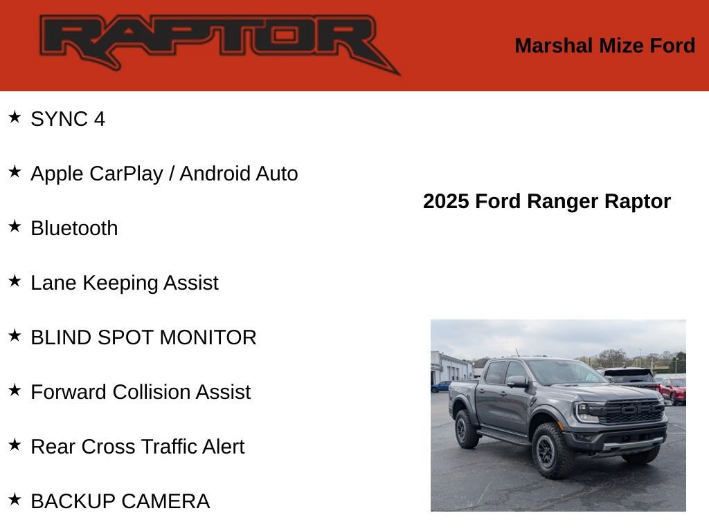 New 2025 Ford Ranger Raptor AWD/4WD image 2