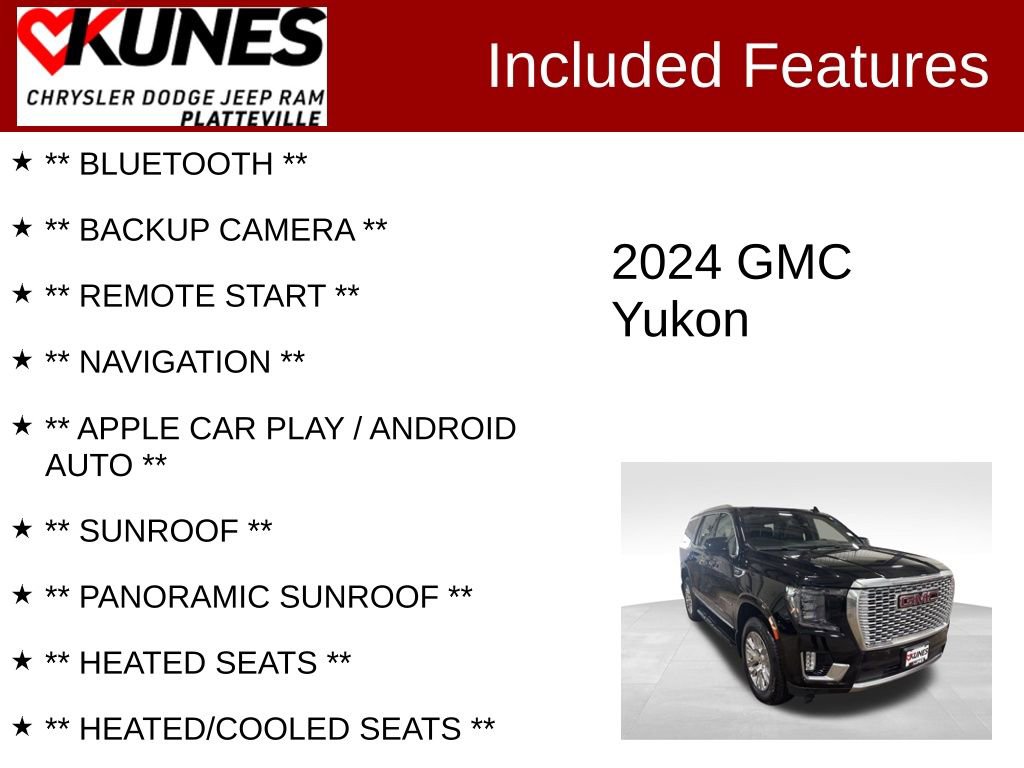 Used 2024 GMC Yukon Denali AWD/4WD image 2