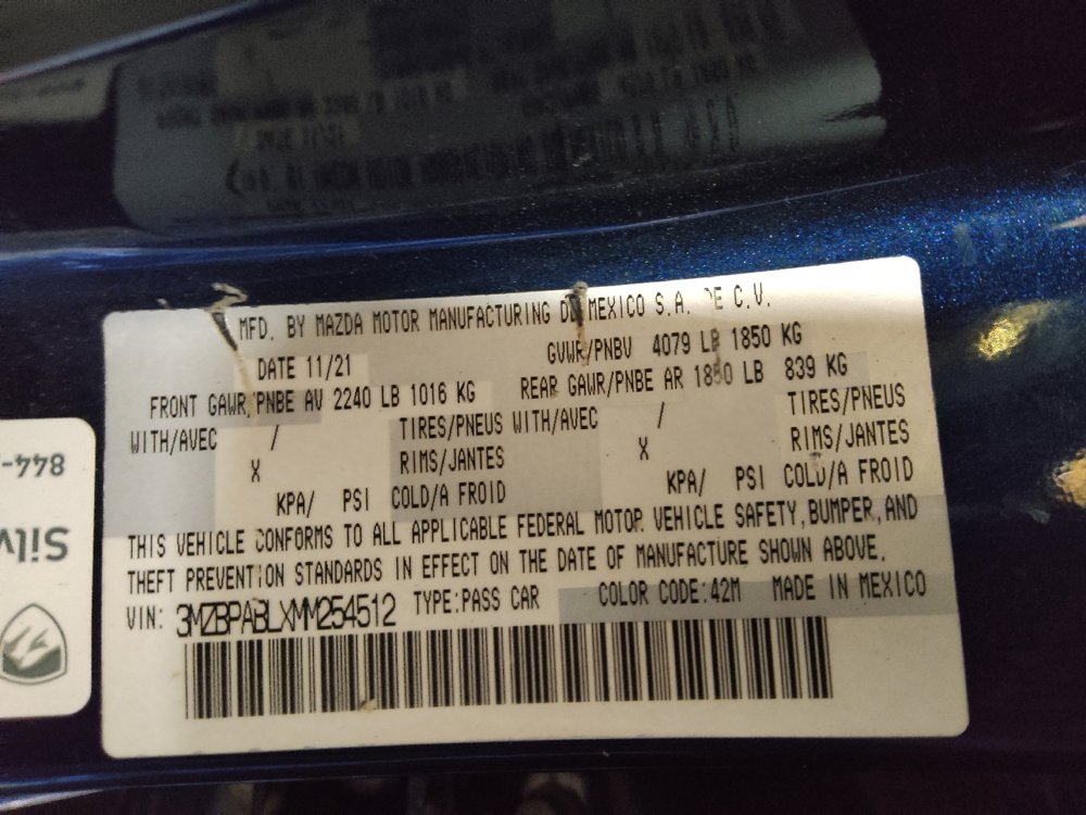 Used 2021 MAZDA MAZDA3 s FWD image 33