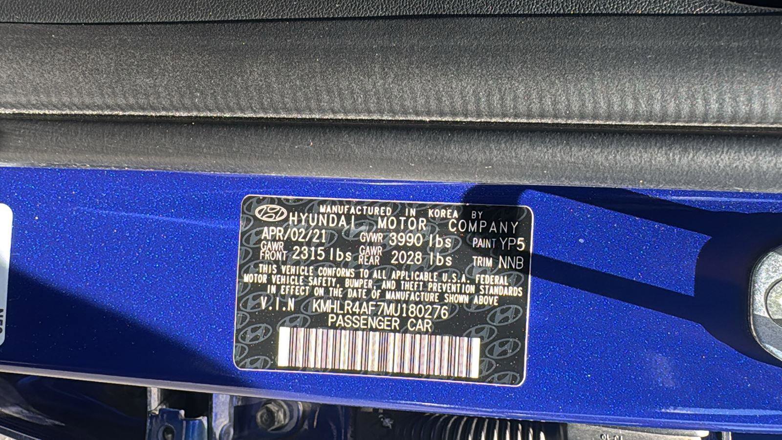 Used 2021 Hyundai Elantra N Line FWD image 21