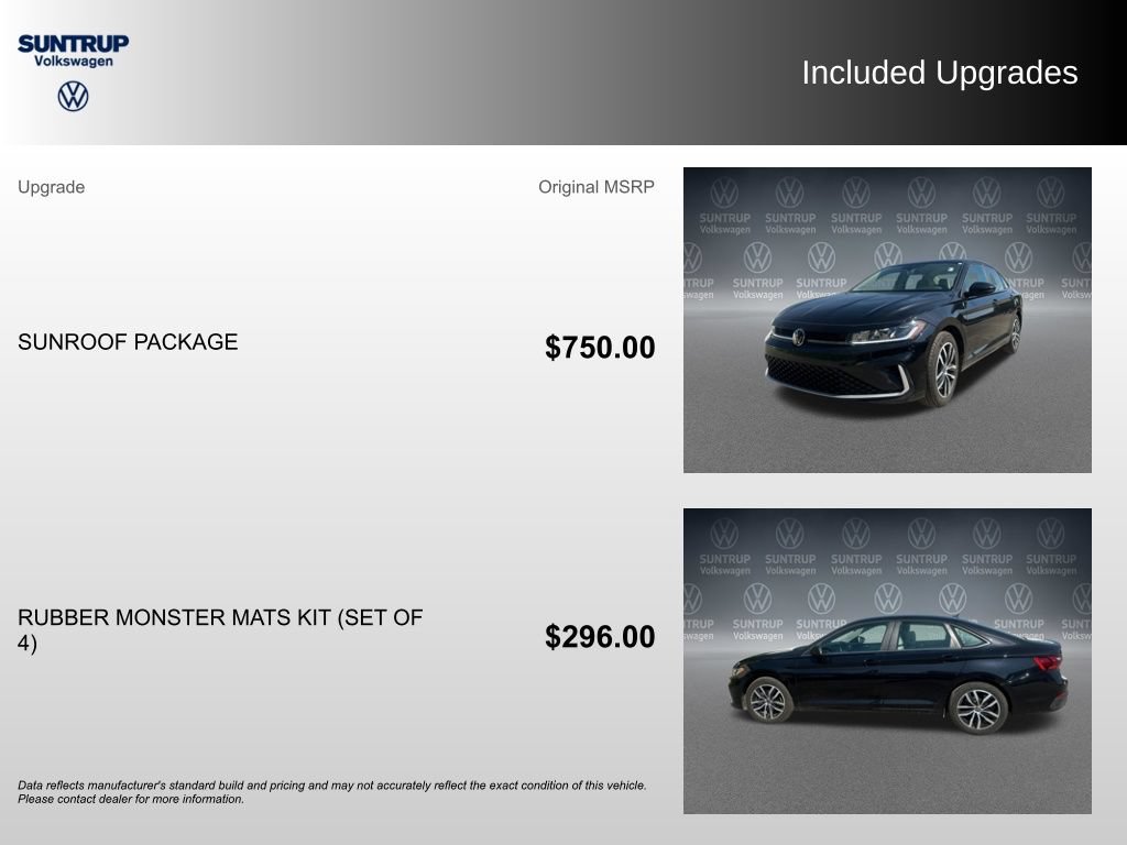 Used 2025 Volkswagen Jetta SE w/ Sunroof Package FWD image 2