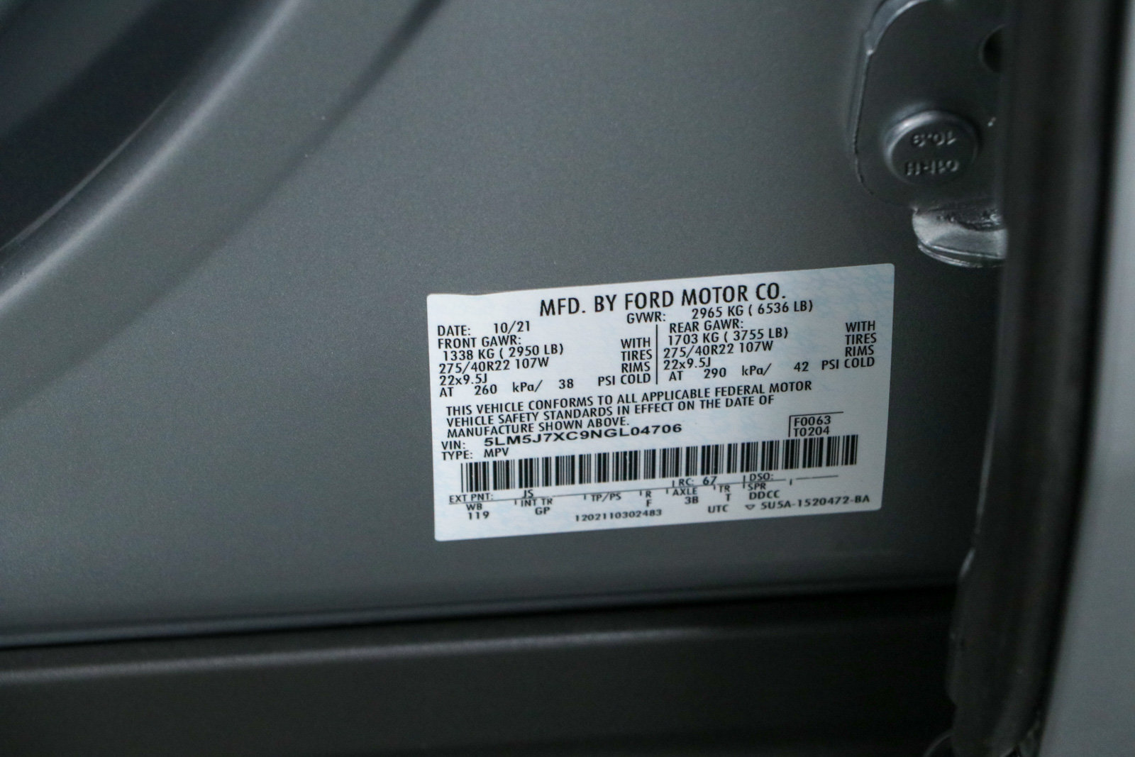 Used 2022 Lincoln Aviator Reserve w/ Equipment Group 201A AWD/4WD image 36