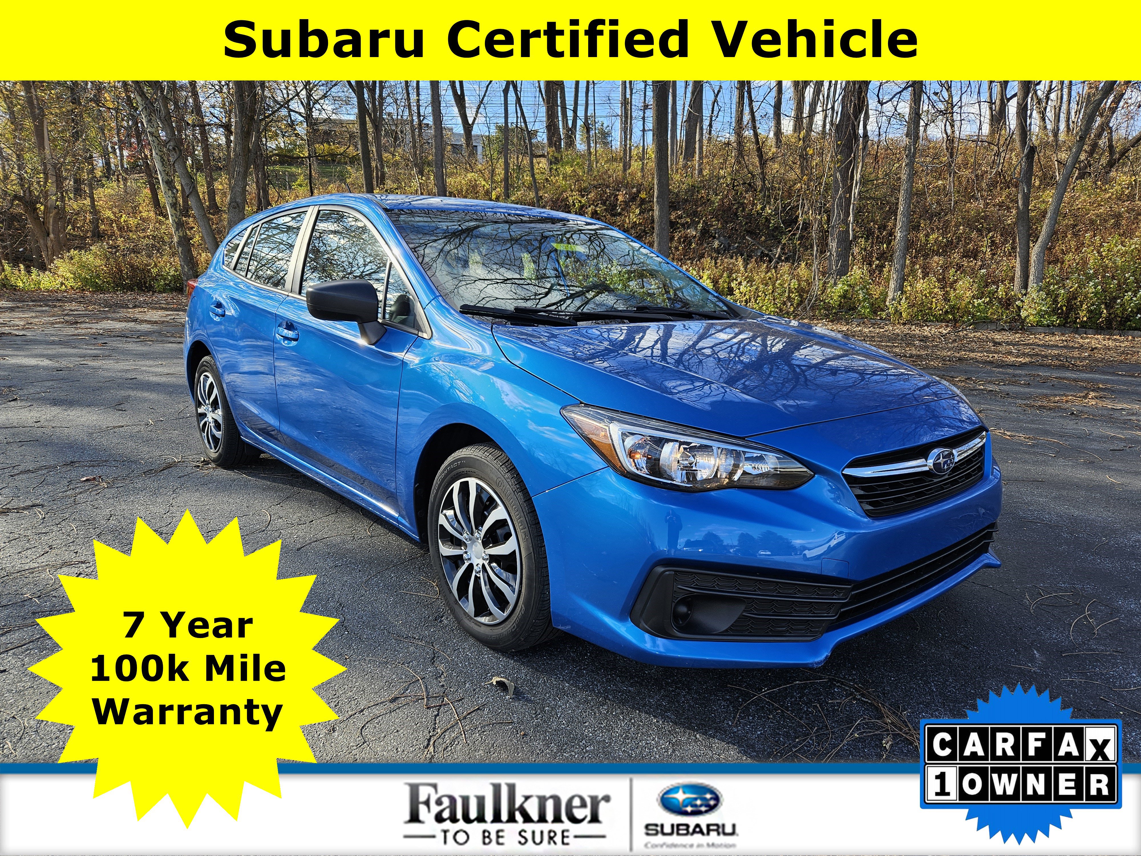 Certified 2021 Subaru Impreza 2.0i