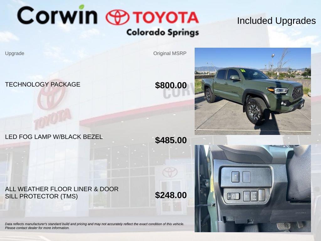 Used 2021 Toyota Tacoma TRD Off-Road w/ Technology Package AWD/4WD image 4