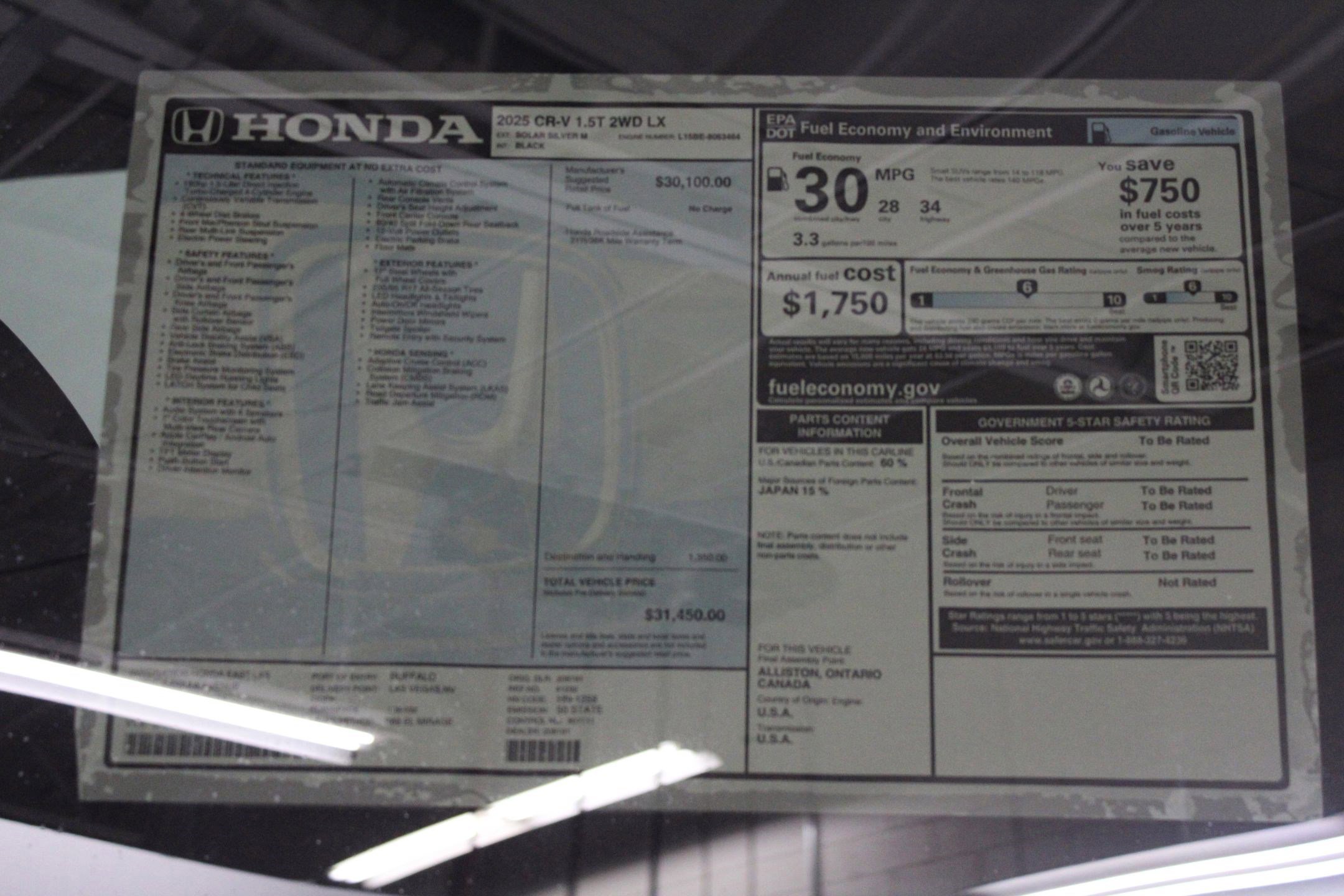 New 2025 Honda CR-V LX image 21