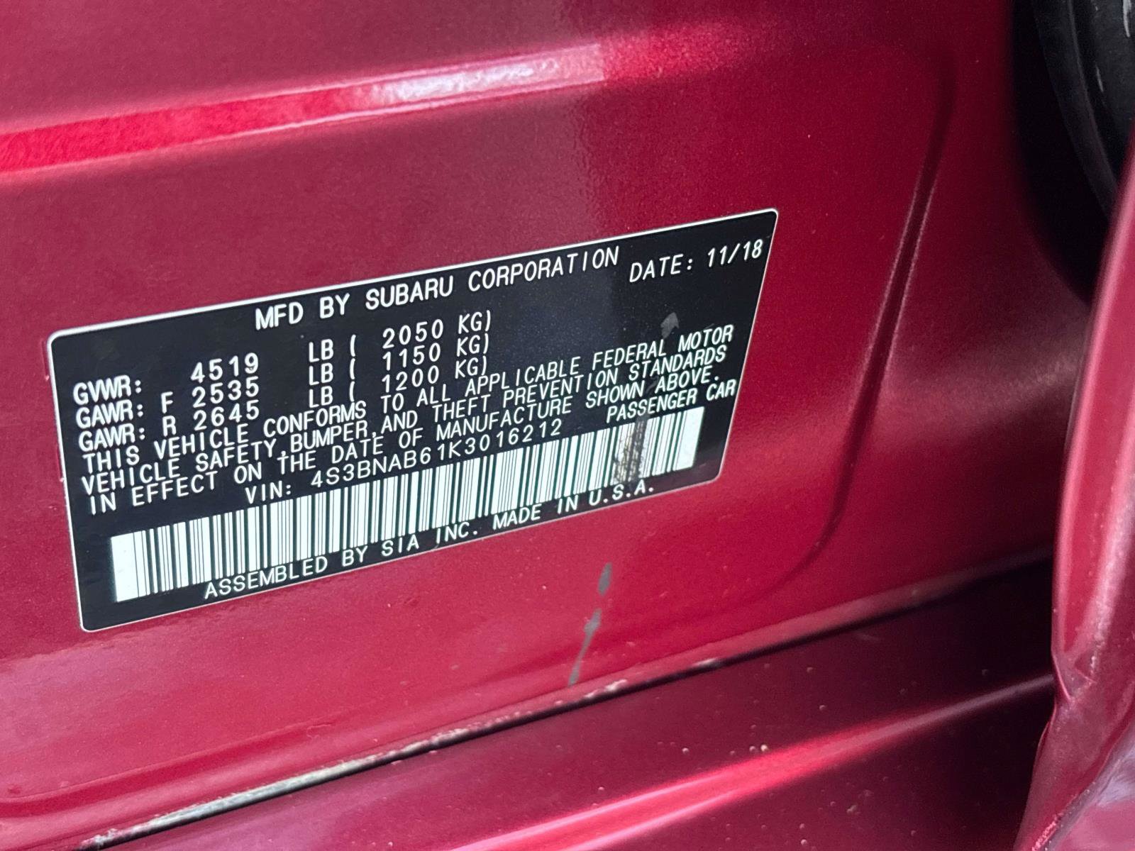 Used 2019 Subaru Legacy 2.5i w/ Alloy Wheel Package image 31