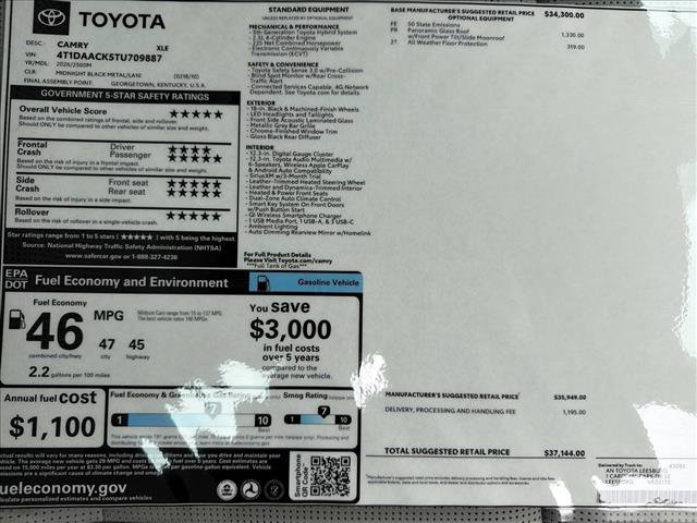 New 2026 Toyota Camry XLE image 25
