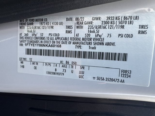 Used 2022 Ford Transit 150 Low Roof RWD image 20