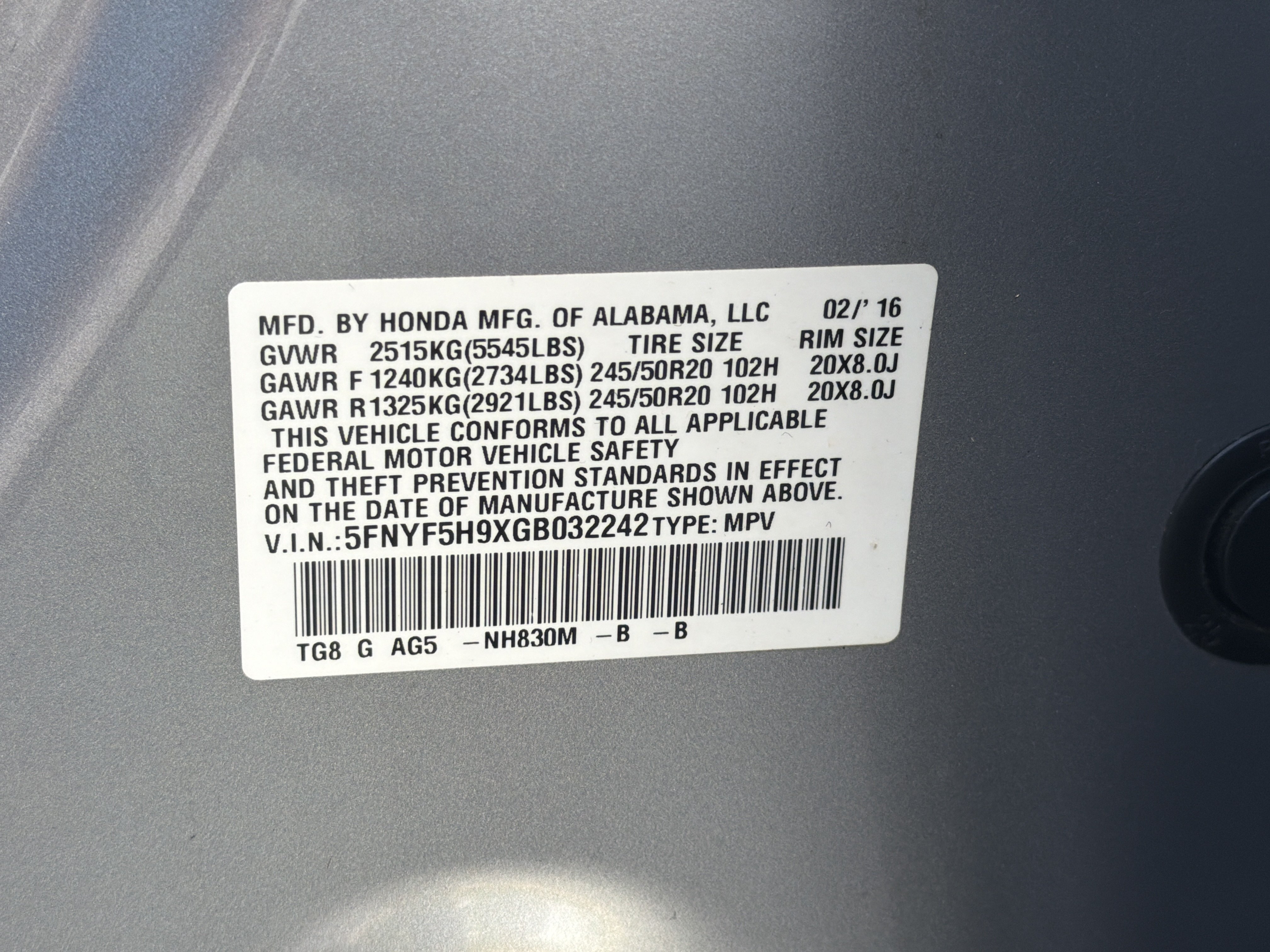 Used 2016 Honda Pilot Touring image 36