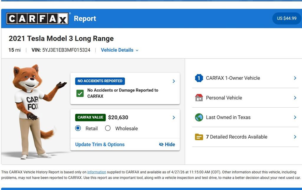 Used 2021 Tesla Model 3 Long Range AWD/4WD image 10