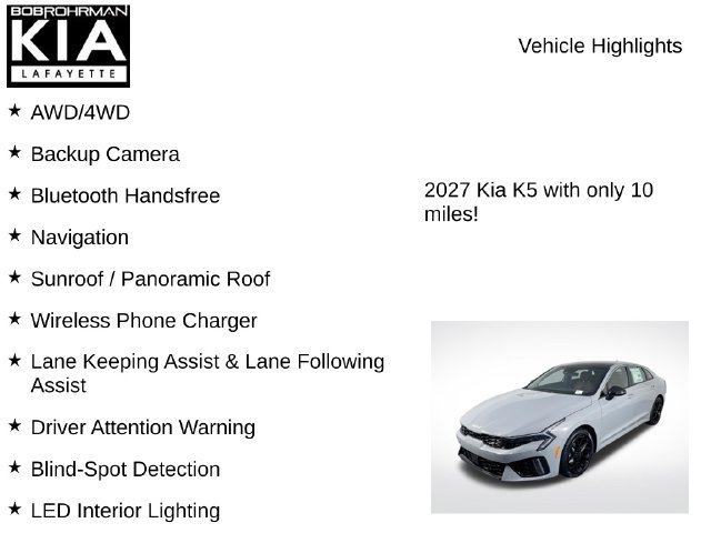 New 2027 Kia K5 GT-Line w/ GT-Line Premium Package AWD/4WD image 8