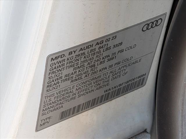 Certified 2023 Audi Q8 Premium w/ Convenience Package image 15