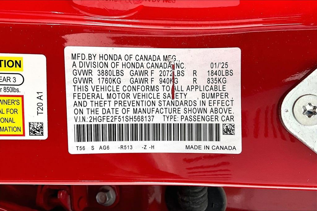 Used 2025 Honda Civic Sport image 33