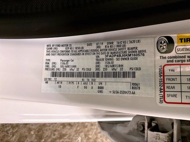 Certified 2019 Ford Fiesta SE w/ Cold Weather Package FWD image 32