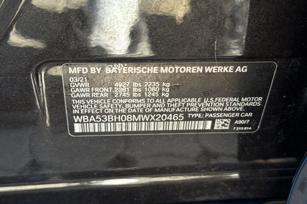 Used 2021 BMW 530i w/ Convenience Package image 34