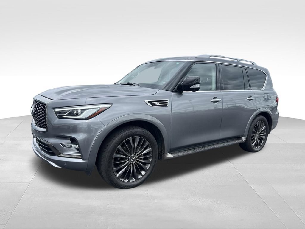 Used 2021 INFINITI QX80 Premium Select w/ Cargo Package AWD/4WD video 2