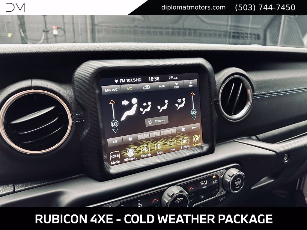 Used 2023 Jeep Wrangler Unlimited Rubicon 4xe w/ Cold Weather Group AWD/4WD image 30