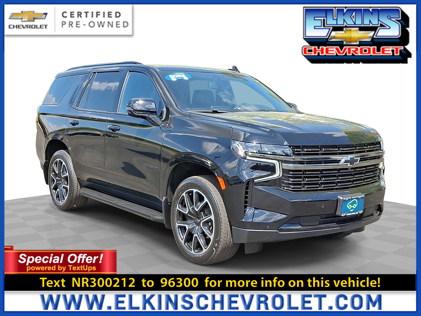 Certified 2022 Chevrolet Tahoe RST w/ Luxury Package image 1