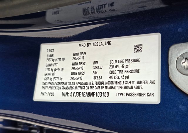 Used 2022 Tesla Model 3 image 23