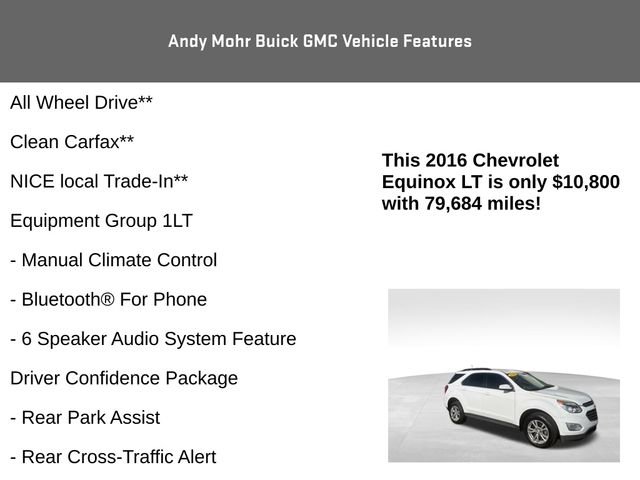 Used 2016 Chevrolet Equinox LT w/ Convenience Package AWD/4WD image 4