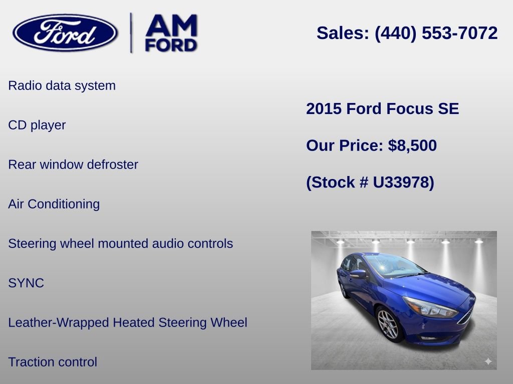 Used 2015 Ford Focus SE w/ Equipment Group 201A FWD image 12