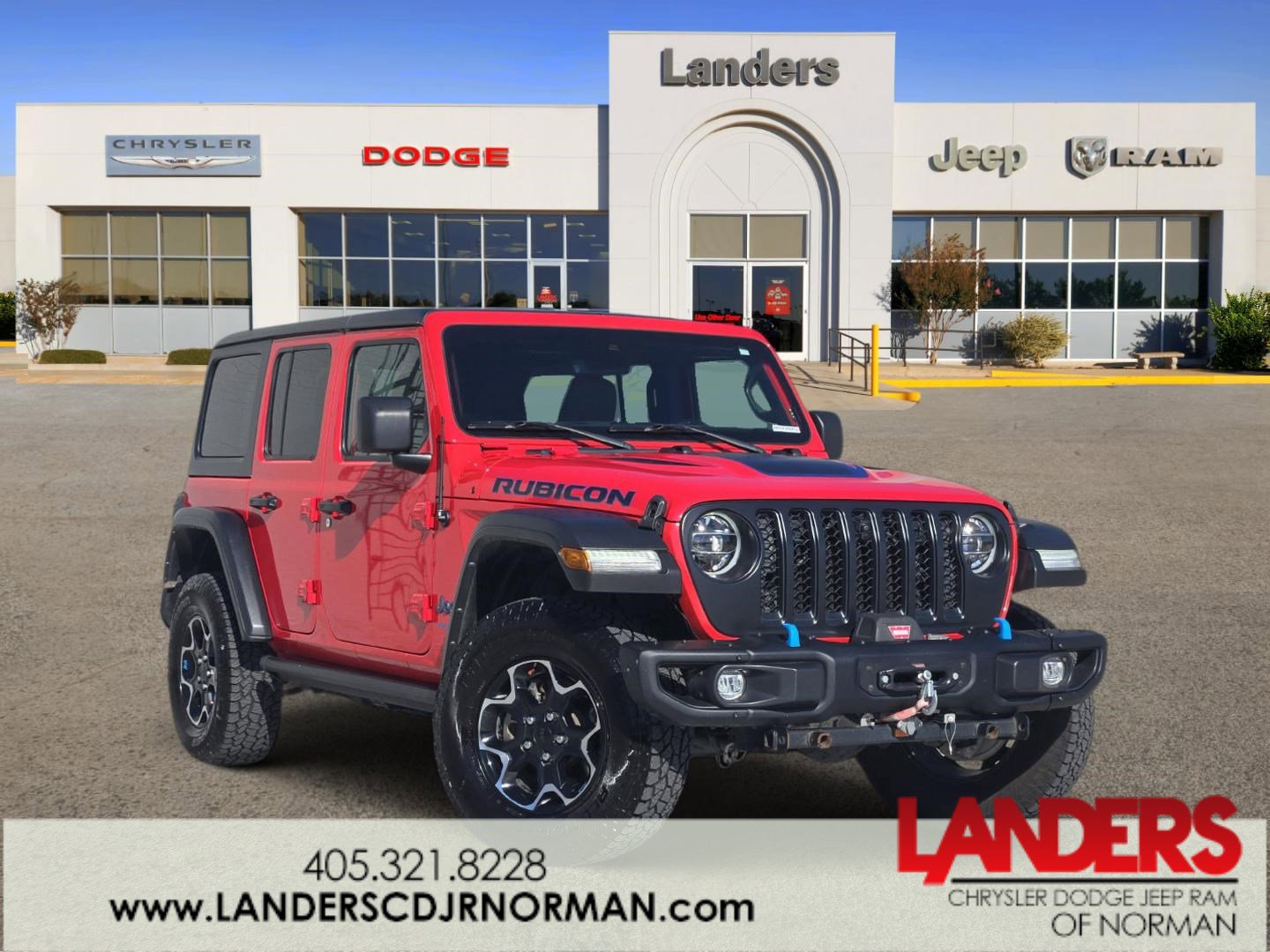 Used 2021 Jeep Wrangler Unlimited Rubicon 4xe w/ Steel Bumper Group image 1