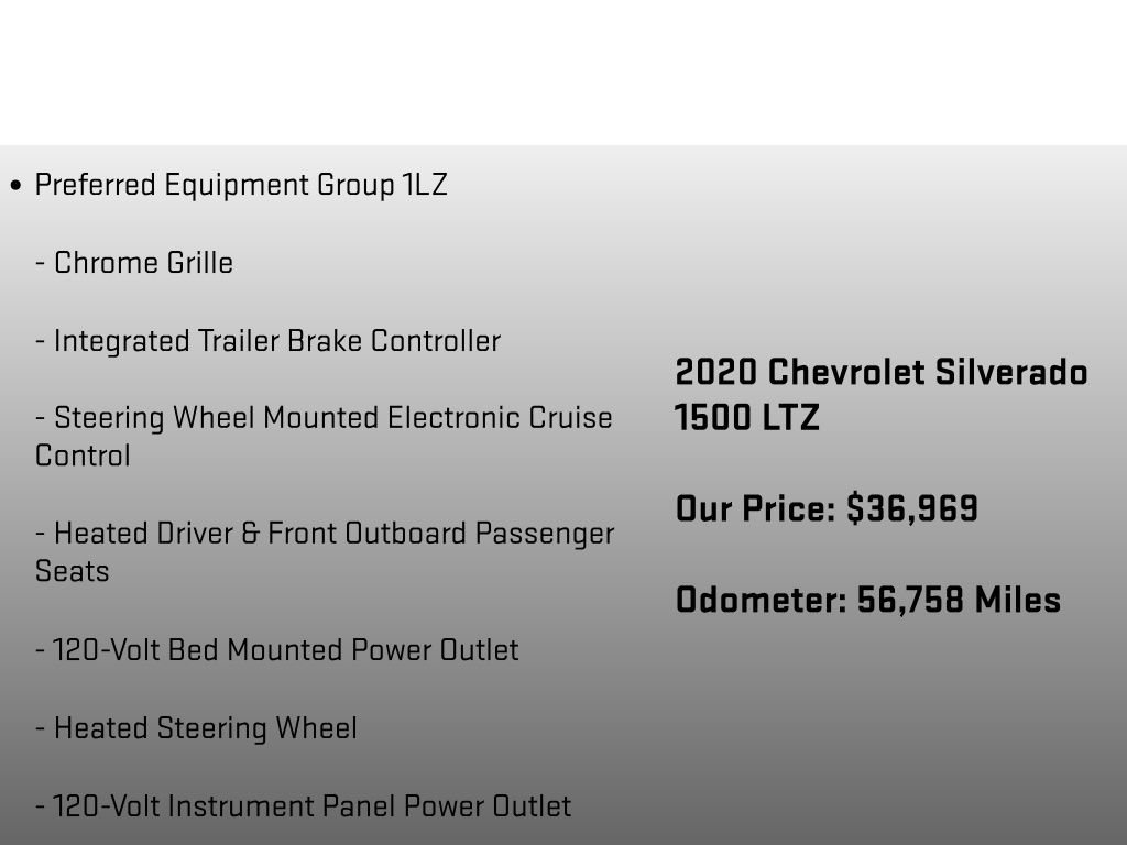 Used 2020 Chevrolet Silverado 1500 LTZ w/ LTZ Premium Package image 24