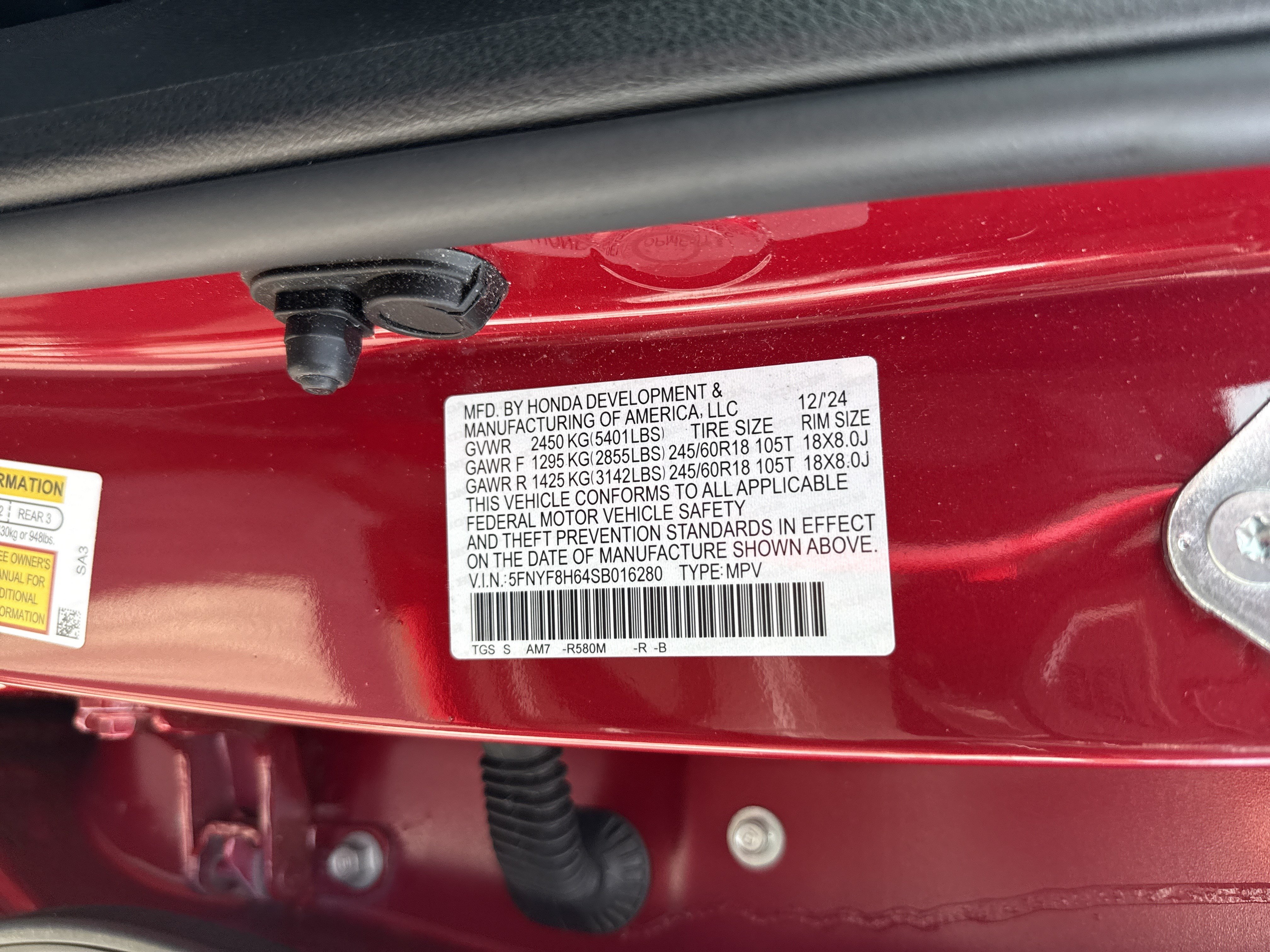 Certified 2025 Honda Passport TrailSport image 37