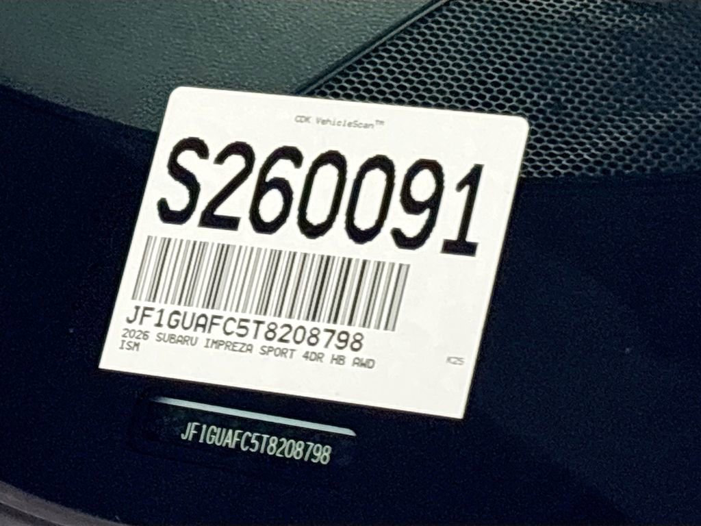 New 2026 Subaru Impreza 2.0i Sport image 25