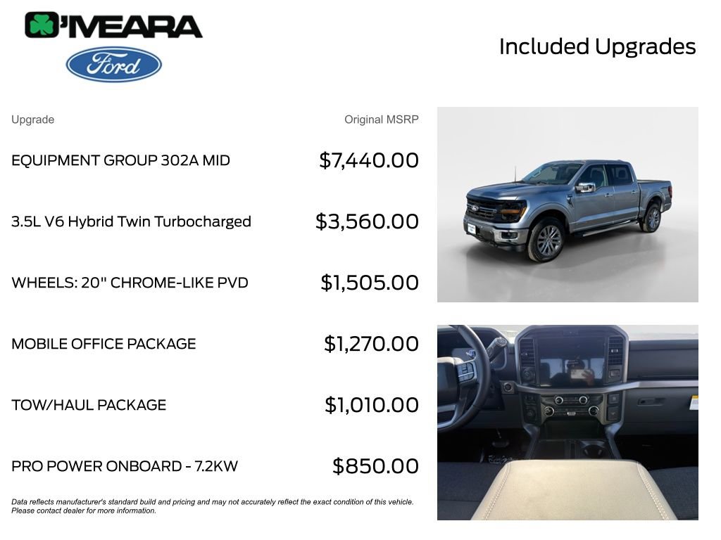 New 2025 Ford F150 XLT w/ Equipment Group 302A MID image 33