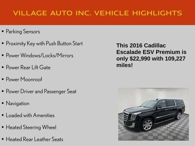 Used 2016 Cadillac Escalade ESV Premium AWD/4WD image 14
